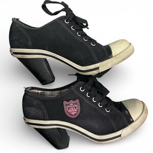 Rocket Dog Black Tennis Shoe Heels